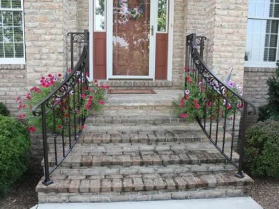 Curved Steel Railing Installations