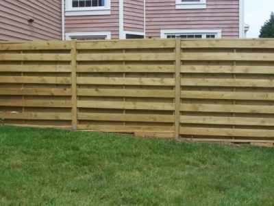 Horizontal Board on Board Fence Installation Services