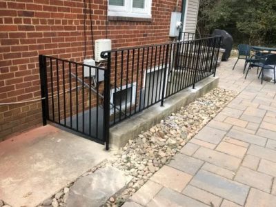 Walkout with Gate Steel Railing Installation Services